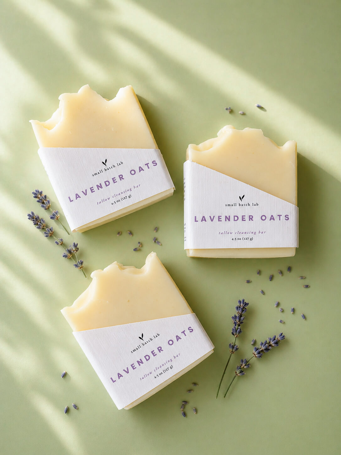 Organic Lavender Oats Tallow Cleansing Bar