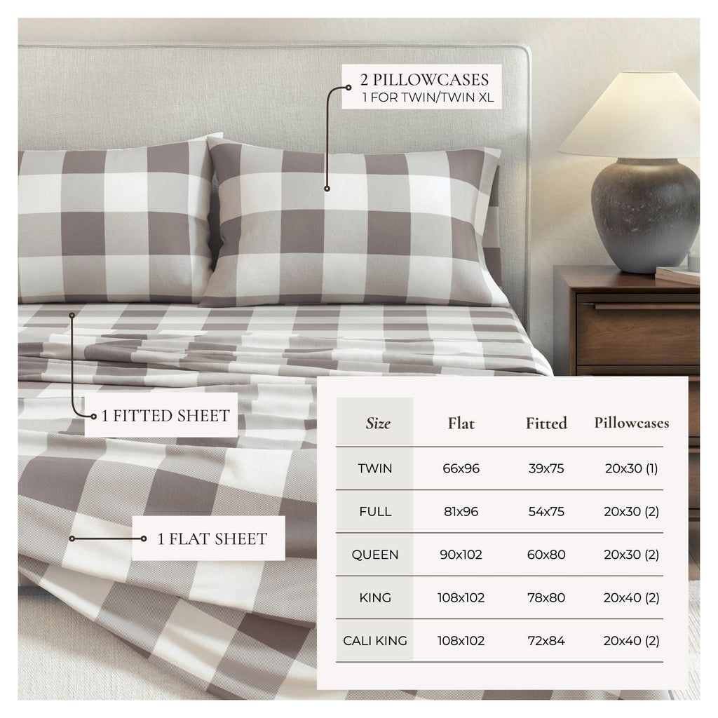Turkish Cotton Flannel Sheet - Belle Collection