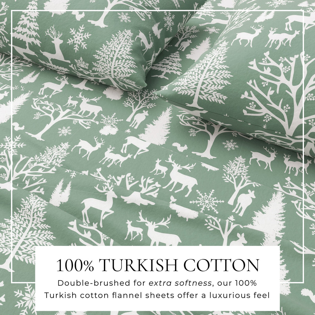 Turkish Cotton Flannel Sheet - Lakeview Collection