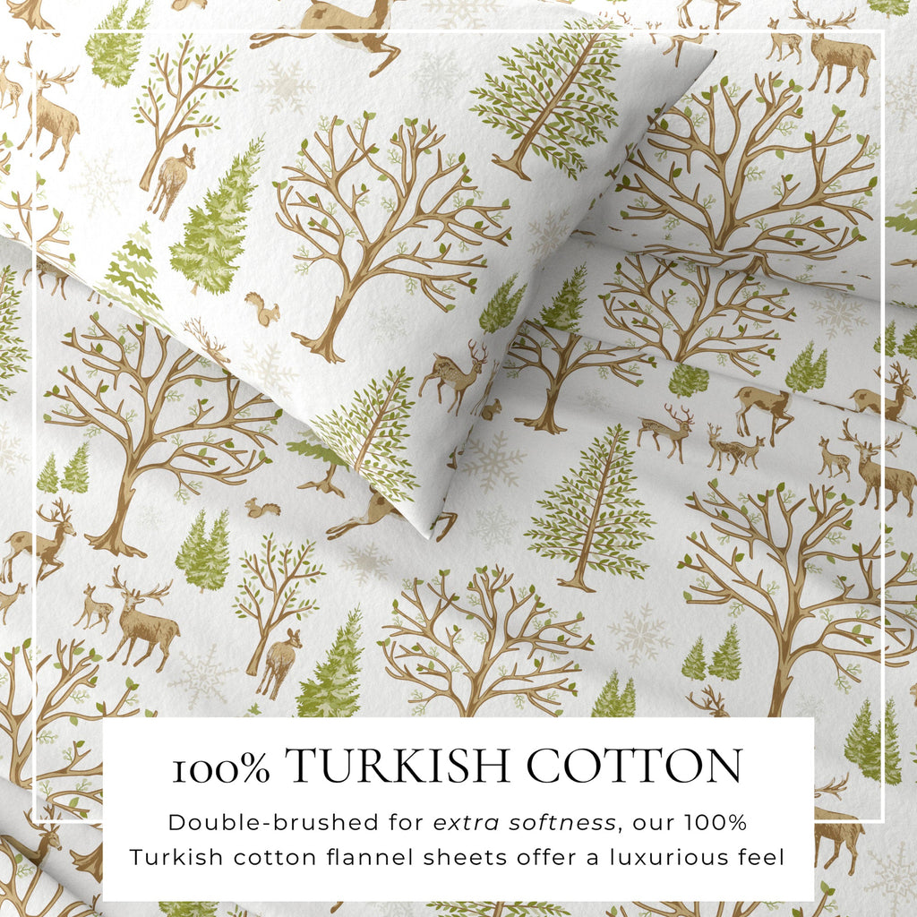 Turkish Cotton Flannel Sheet - Lakeview Collection