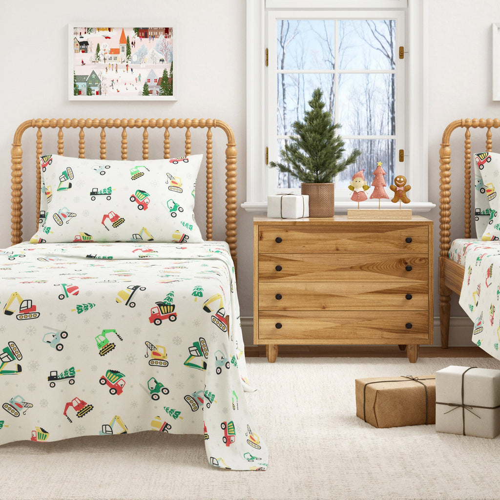 Turkish Cotton Christmas Flannel Sheet - Whittaker Collection